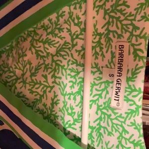 Barbara Gerwit blue and green small dress.